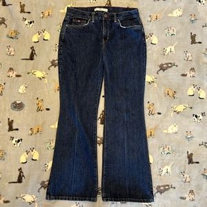 Boot Cut Jeans Women's Size 10 Dark Blue Denim Tommy Hilfiger 100% Cotton EUC